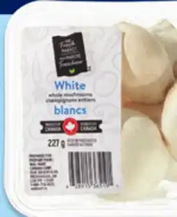 Walmart Your Fresh Market whole white mushrooms offer