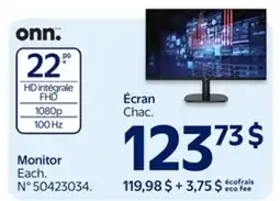 Walmart onn. Monitor offer