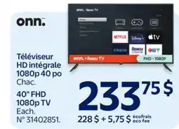Walmart 40 FHD 1080p TV offer