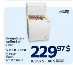 Walmart Arctic King 5-cu.ft. Chest freezer offer