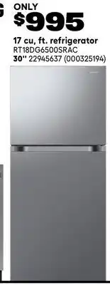 RONA SAMSUNG 17 cu, ft. refrigerator 30 offer