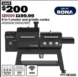 RONA 8-in-1 smoker and griddle combo offer