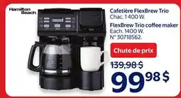 Walmart Hamilton Beach Trio Coffee Maker offer