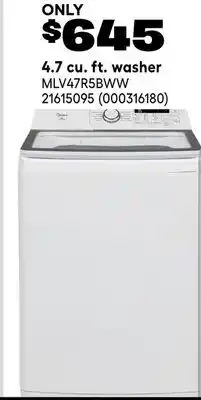 RONA 4.7 cu. ft. washer offer
