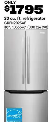 RONA FRIGIDAIRE 20 cu. ft. refrigerator 30 offer