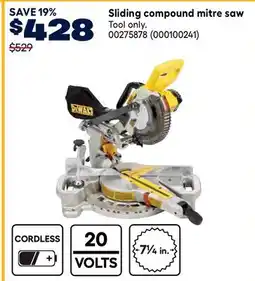 RONA DEWALT Sliding compound mitre saw offer