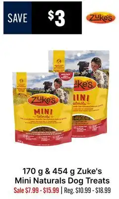 Ren’s Pets Depot 170 g & 454 g Zuke's Mini Naturals Dog Treats offer