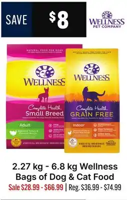 Ren’s Pets Depot Wellness Bags of Dog & Cat Food offer