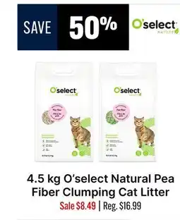 Ren’s Pets Depot O'select Natural Pea Fiber Clumping Cat Litter offer