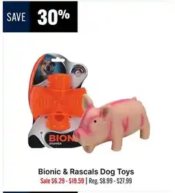 Ren’s Pets Depot Bionic & Rascals Dog Toys offer