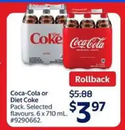 Walmart Coca-Cola or Diet Coke Pack offer