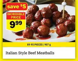 M & M Food Market Italian Style Beef Meatballs offer