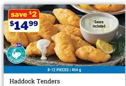 M & M Food Market Haddock Tenders offer