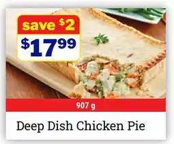 M & M Food Market Deep Dish Chicken Pie offer