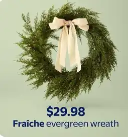 Walmart Fraîche evergreen wreath offer