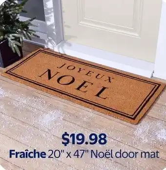 Fraîche 20" x 47" Noël door mat