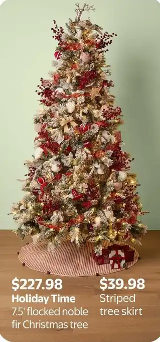 Walmart Striped tree skirt offer