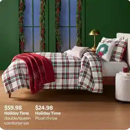 Walmart Holiday Time Plush throw offer