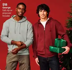Walmart George full-zip or popover hoodie offer