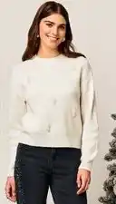 Walmart George pearl embellished sweater offer