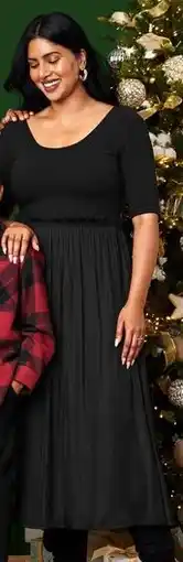 Walmart George mixed media satin dress offer