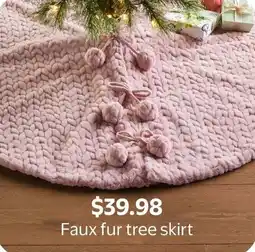 Walmart Faux fur tree skirt offer