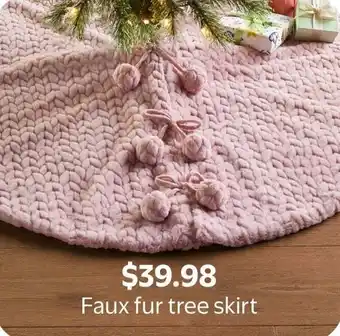 Walmart Faux fur tree skirt offer