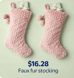 Walmart Faux fur stocking offer
