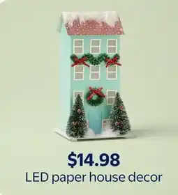 Walmart LED paper house decor offer