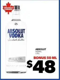 Real Canadian Liquorstore Absolut Vodka offer