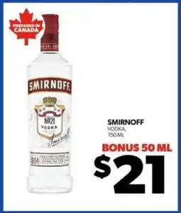 Real Canadian Liquorstore Smirnoff Vodka offer