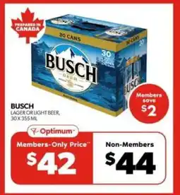Real Canadian Liquorstore Busch Lager or Light Beer offer