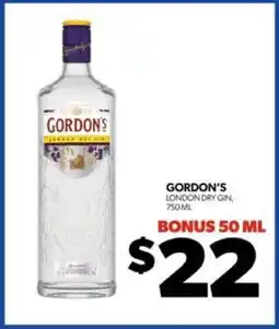 Real Canadian Liquorstore Gordon's London Dry Gin offer