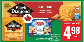 Black Diamond Cheese & Galbani Mozzarella
