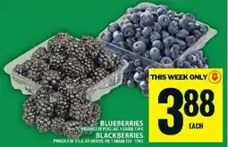 Food Basics Blueberries and Blackberries offer