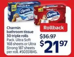 Walmart Charmin Bathroom Tissue offer