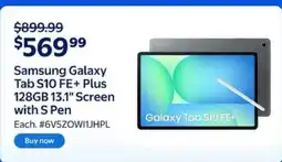 Walmart Samsung Galaxy Tab S10 FE+ offer