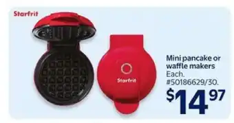 Walmart Starfrit Mini Pancake or Waffle Maker offer