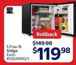 Walmart 1.7-cu. ft. fridge offer