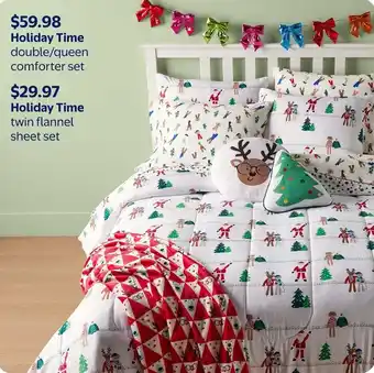 Holiday Time double/queen comforter set