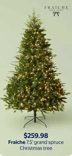 Walmart Fraîche grand spruce Christmas tree offer