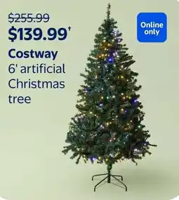 Walmart Costway artificial Christmas tree offer