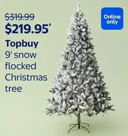 Walmart Topbuy snow flocked Christmas tree offer
