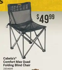 Cabela's Cabela's Comfort Max Quad Folding Blind Chair offer