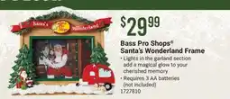 Cabela's Bass Pro Shops Santa's Wonderland Frame offer