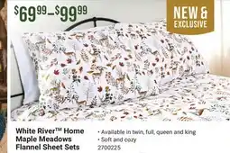 Cabela's White River Home Maple Meadows Flannel Sheet Sets offer
