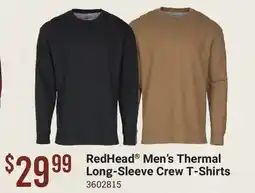 Cabela's RedHead Men's Thermal Long-Sleeve Crew T-Shirts offer