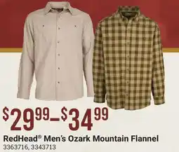 Cabela's RedHead Men's Ozark Mountain Flannel offer