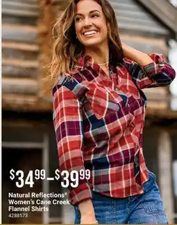 Cabela's Natural Reflections Women's Cane Creek Flannel Shirts offer