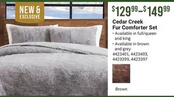 Cabela's Cedar Creek Fur Comforter Set offer